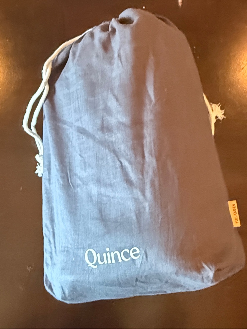 Quince Natural Chambray European Linen Duvet Set Full Queen NWOT
